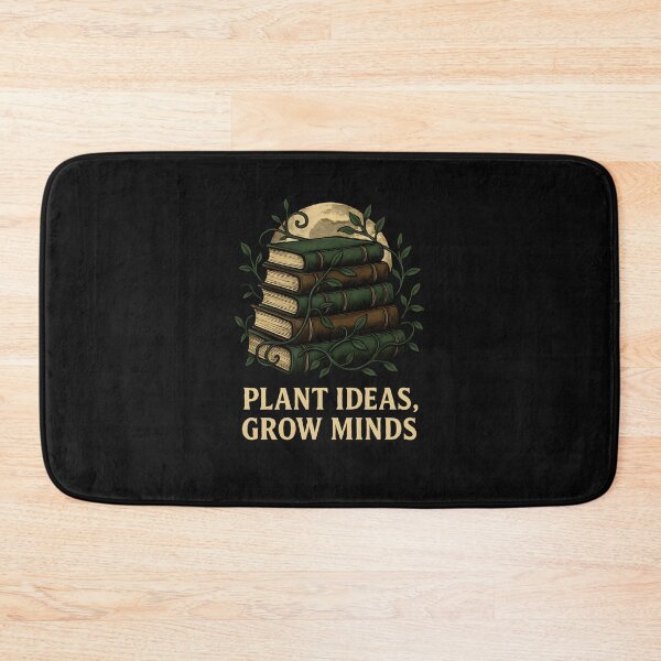 Item preview, Plant Ideas Grow Minds Botanical Book Lover Quote Design designed and sold by Furr-n-Purr.