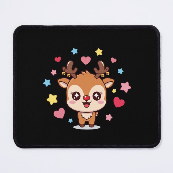 Item preview, Cute Kawaii Christmas Reindeer designed and sold by istoriadesign.
