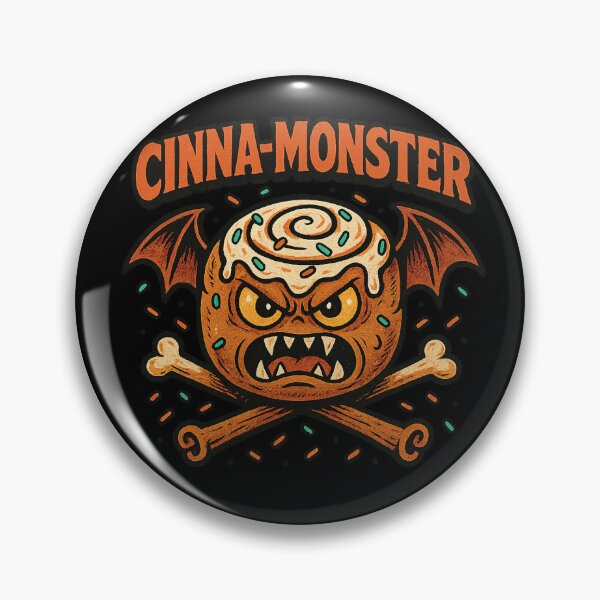 Item preview, Cinna-Monster - Gift for Bakers Halloween Cinnamon Roll Art designed and sold by Jarminis.