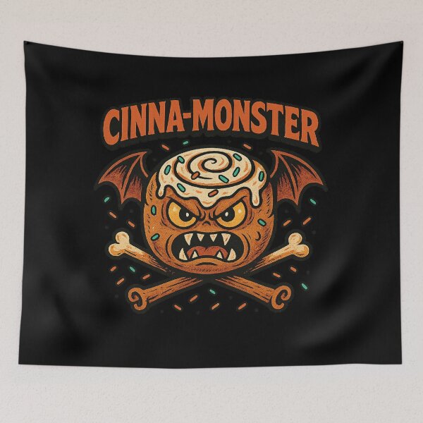 Item preview, Cinna-Monster - Gift for Bakers Halloween Cinnamon Roll Art designed and sold by Jarminis.