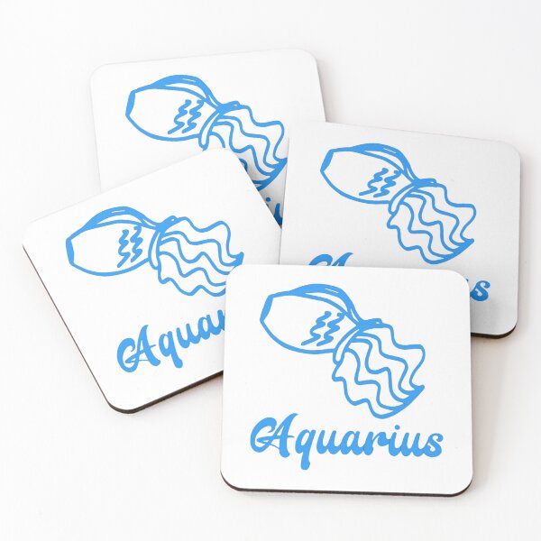 Item preview, Blue Aquarius Waterbearer Zodiac Illustration designed and sold by teesbyjason.