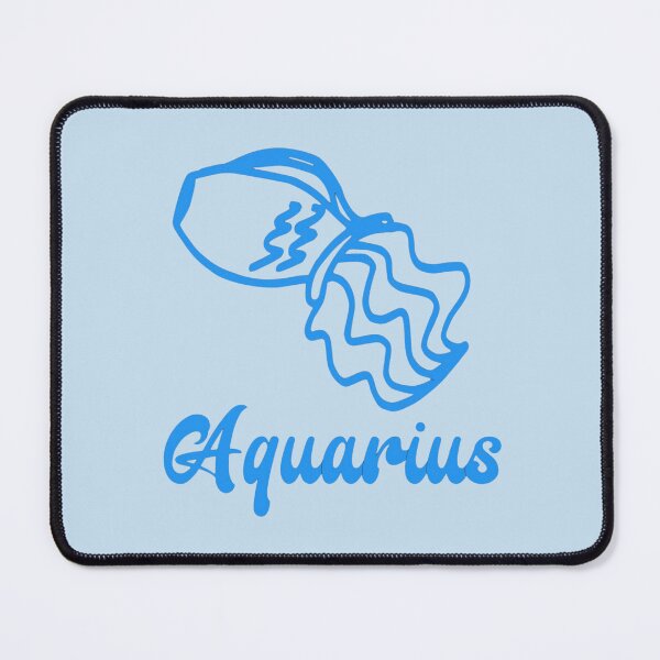 Item preview, Blue Aquarius Waterbearer Zodiac Illustration designed and sold by teesbyjason.