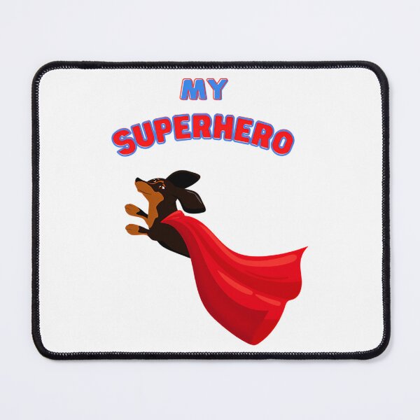 Item preview, Superhero Dachshund 1627 designed and sold by ALMASTEVEN.