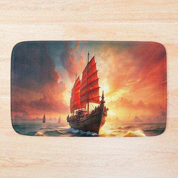 Item preview, Chinese junk in heavy seas designed and sold by Made-by-Gus.
