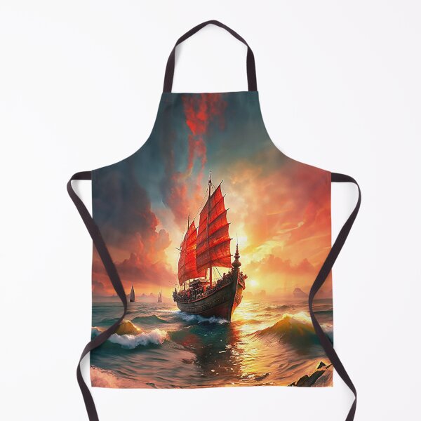 Item preview, Chinese junk in heavy seas designed and sold by Made-by-Gus.