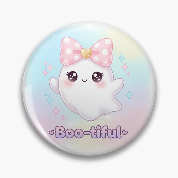 Item preview, Boo-tiful Kawaii Ghost – Pastel Cute Halloween designed and sold by Celestial-Dreams.