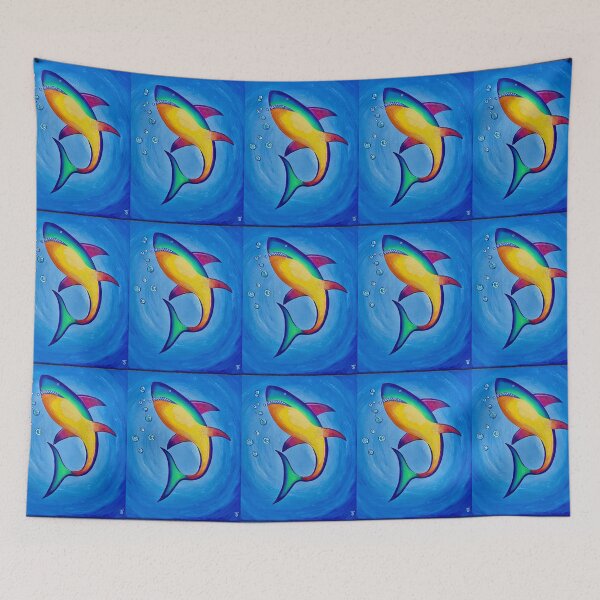 Item preview, The Rainbow Shark designed and sold by Tiffany Budd.