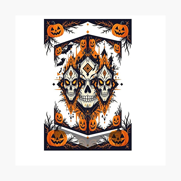 Artikelvorschau, 3 heads with Pumpkins entworfen und verkauft von dk-designs2022.