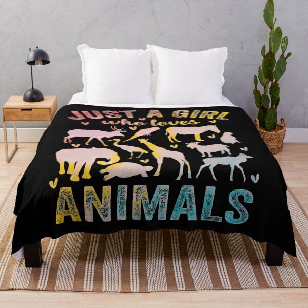 Item preview, Just a Girl Who Loves Animals – Cute Animal Lover Gift designed and sold by creativerooney.