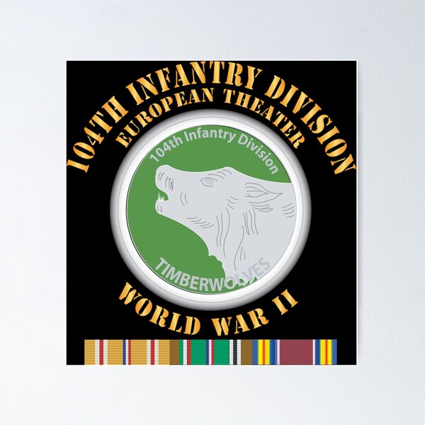 Item preview, Army - 104th Infantry Division - Europe - Ribbons - w Txt w PAC  WWII X 300 designed and sold by Military Insignia Products.