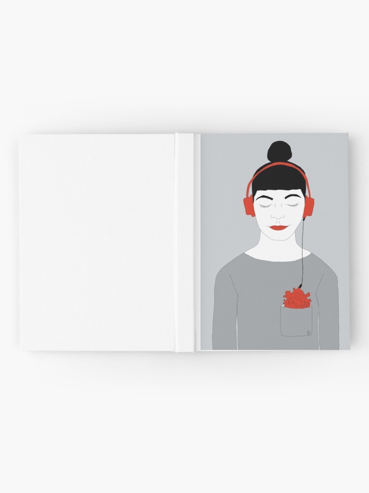Alternative Ansicht von Listen to your heart Notizbuch