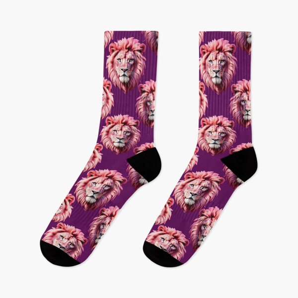 Item preview,  Pink Lion Head Pattern Design - Purple  designed and sold by PatternTitan.