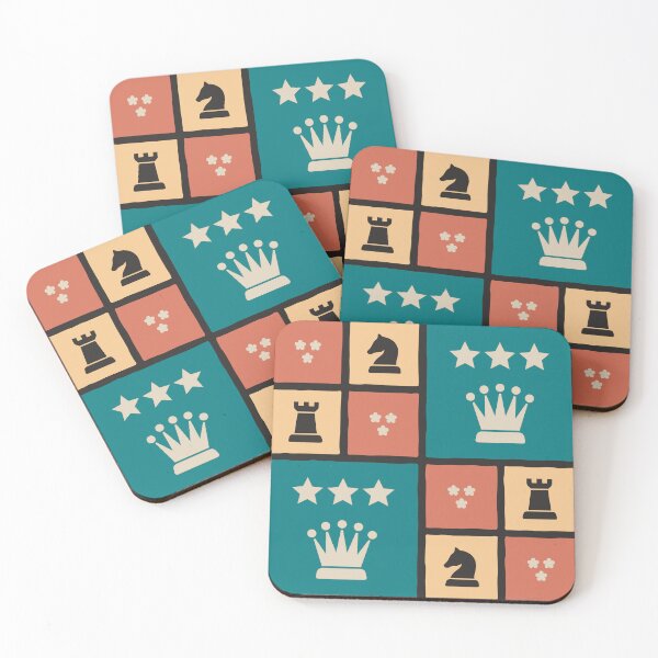 Item preview, Chess Background Medieval Style Print designed and sold by missbobbit.