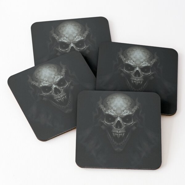 Item preview, Death’s Embrace – Stylized Horror Skull designed and sold by AbyssalVisions.