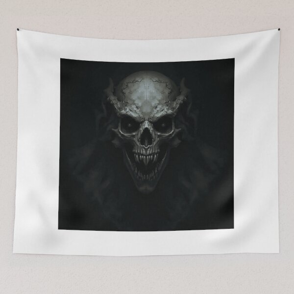 Item preview, Death’s Embrace – Stylized Horror Skull designed and sold by AbyssalVisions.
