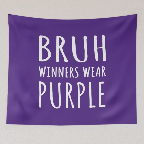 Item preview, Bruh, Winners Wear Purple I designed and sold by Lemon Pepper.