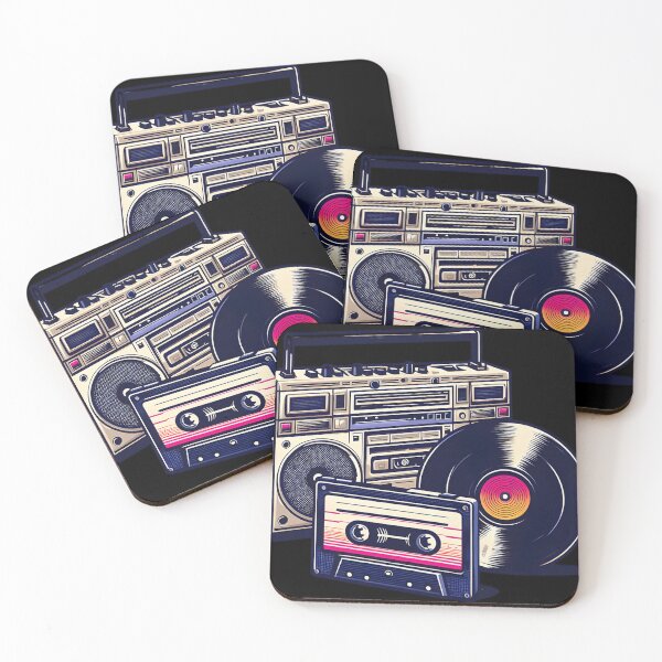 Item preview, 90'S Retro Boombox Cassette  Vinyl Record designed and sold by discriminatio.