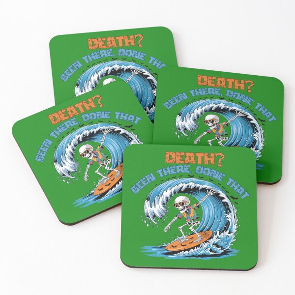 Item preview, Surfing Skeleton Halloween – Death Been There Done That designed and sold by PeteLawliiet.