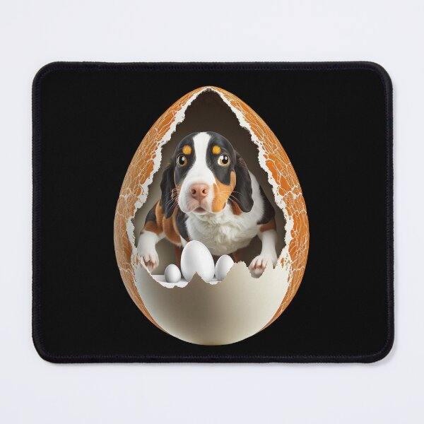 Item preview, Surprised Dog Inside a Giant Egg designed and sold by Apex Designs.