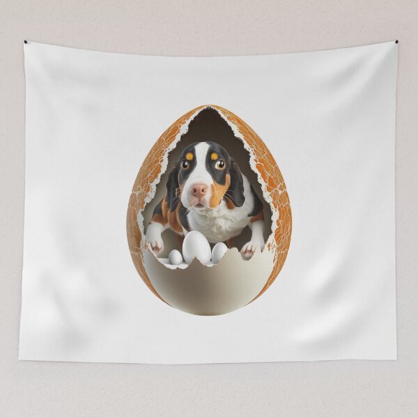 Item preview, Surprised Dog Inside a Giant Egg designed and sold by Apex Designs.