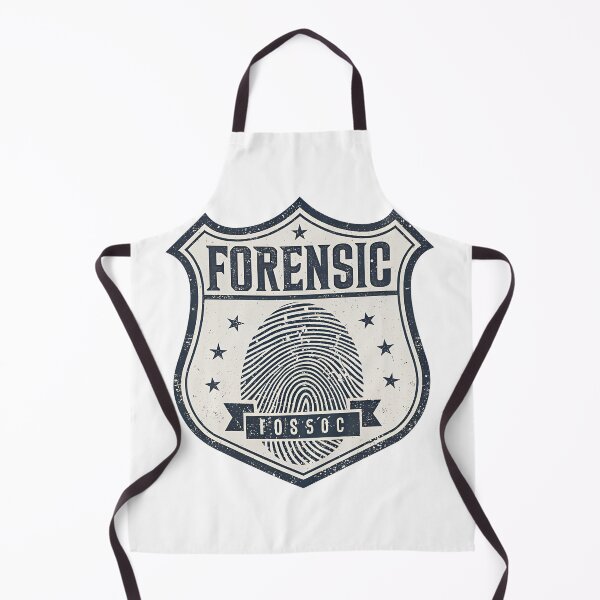 Item preview, Forensic Science Fingerprint Retro Badge – Distressed Typography Design designed and sold by VividOrganica.