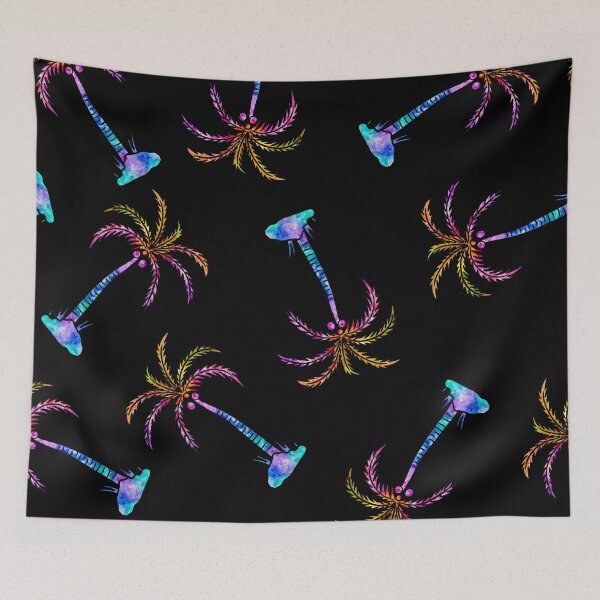 Item preview, Palm Trees on Black Background designed and sold by Farissa Designs.