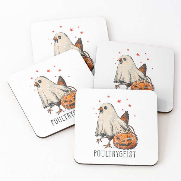 Item preview, Poultrygeist Funny Halloween Chicken Ghost Costume Pumpkin T-Shirt designed and sold by CcConsultingS.