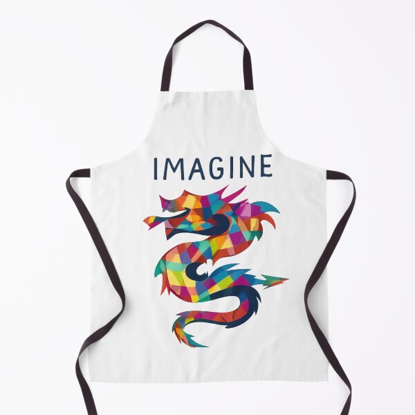 Item preview, Imagine Dragon – Colorful Geometric Dragon Inspirational Modern Fantasy Art designed and sold by StickerHavenn.