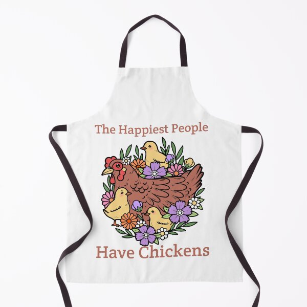 Item preview, The Happiest People Have Chickens designed and sold by FavHobbies.