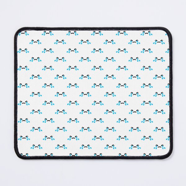 Item preview, Cute kawaii crying teary face pattern designed and sold by BlushyPrint.
