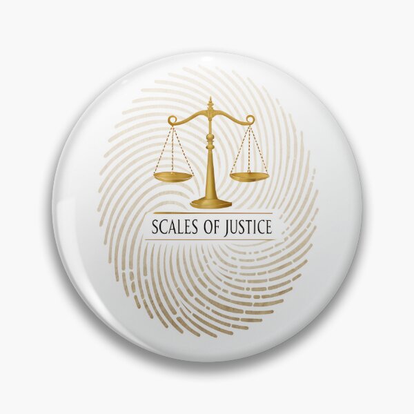 Item preview, Scales of Justice Minimal Design – Elegant Serif Font with Fingerprint Watermark designed and sold by VividOrganica.