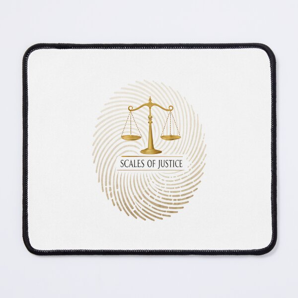 Item preview, Scales of Justice Minimal Design – Elegant Serif Font with Fingerprint Watermark designed and sold by VividOrganica.