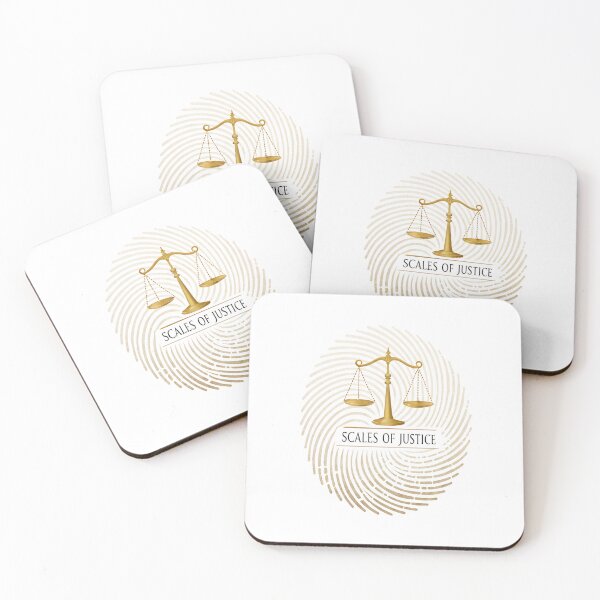 Item preview, Scales of Justice Minimal Design – Elegant Serif Font with Fingerprint Watermark designed and sold by VividOrganica.