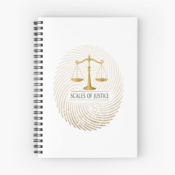 Item preview, Scales of Justice Minimal Design – Elegant Serif Font with Fingerprint Watermark designed and sold by VividOrganica.