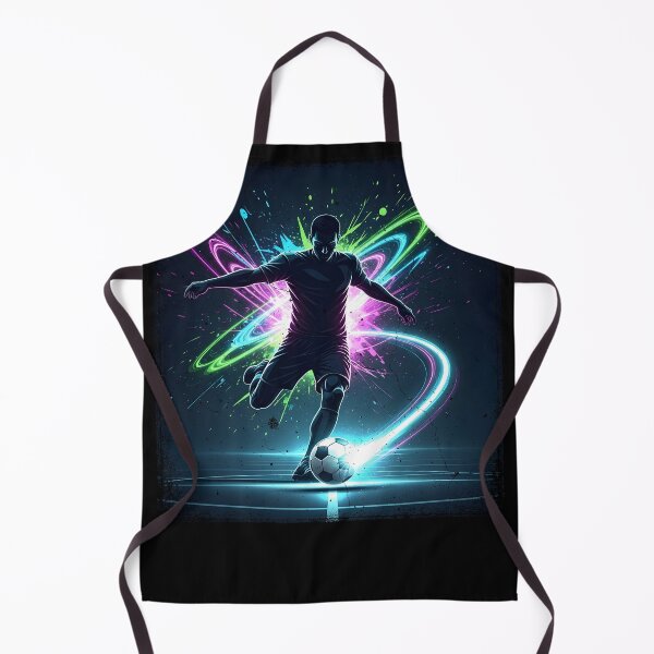 Item preview, Neon Soccer Player – Futuristic Football Energy Art designed and sold by FmDesigner87.