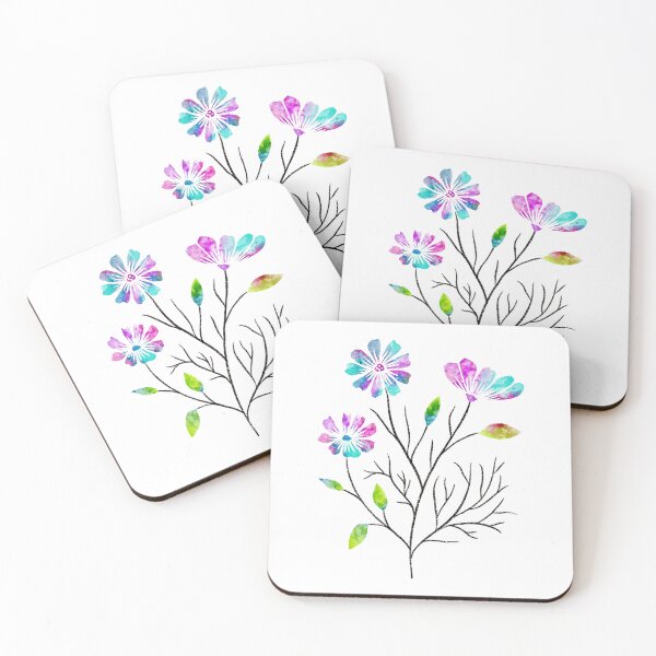Item preview, Purple Floral Watercolor Bunch designed and sold by Farissa Designs.