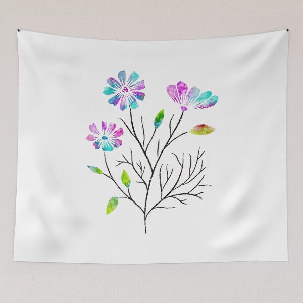 Item preview, Purple Floral Watercolor Bunch designed and sold by Farissa Designs.