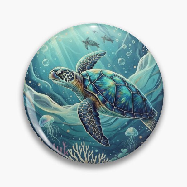 Item preview, Sea turle in the Blue Ocean  designed and sold by Redist Creations.