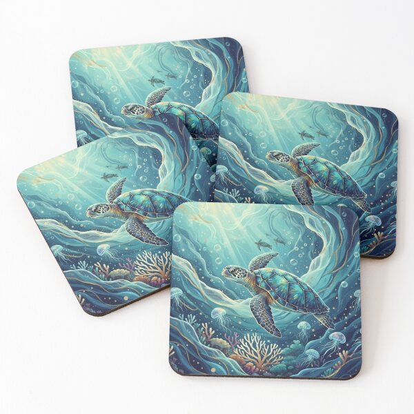 Item preview, Sea turle in the Blue Ocean  designed and sold by Redist Creations.