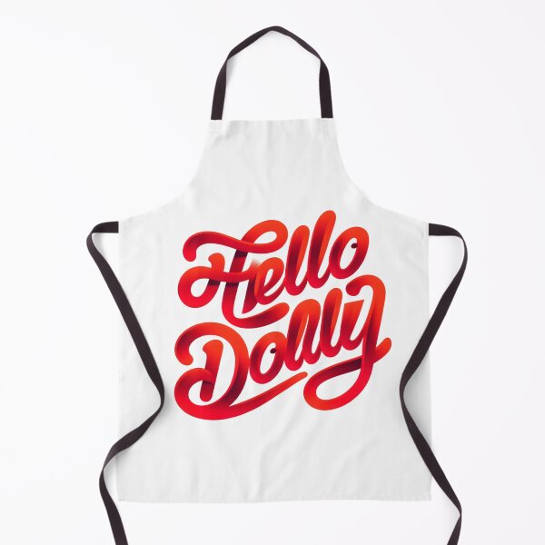 Item preview, "Hello Dolly" Red Script Lettering Art designed and sold by Apex Designs.