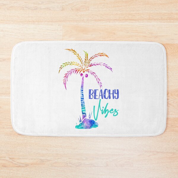 Item preview, Tropical Multicolor Palm Tree Beach Illustration designed and sold by Farissa Designs.