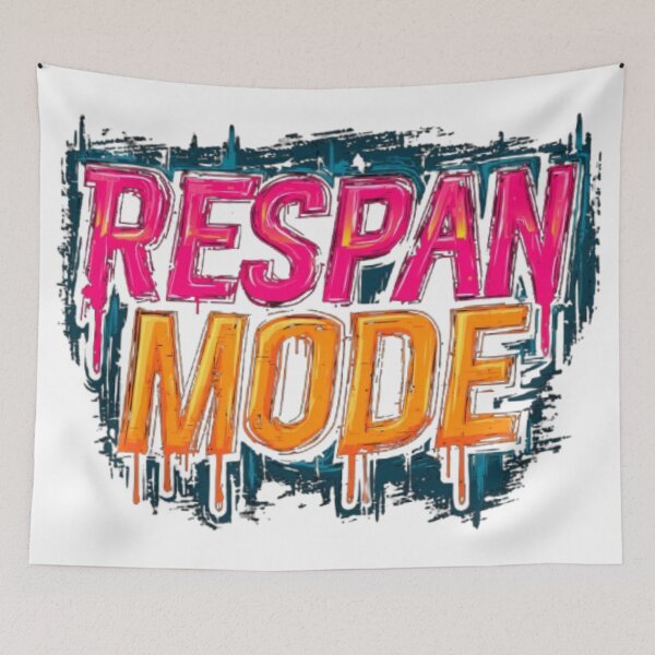 Item preview, Respawn Mode Neon Text designed and sold by AlexLineArt.