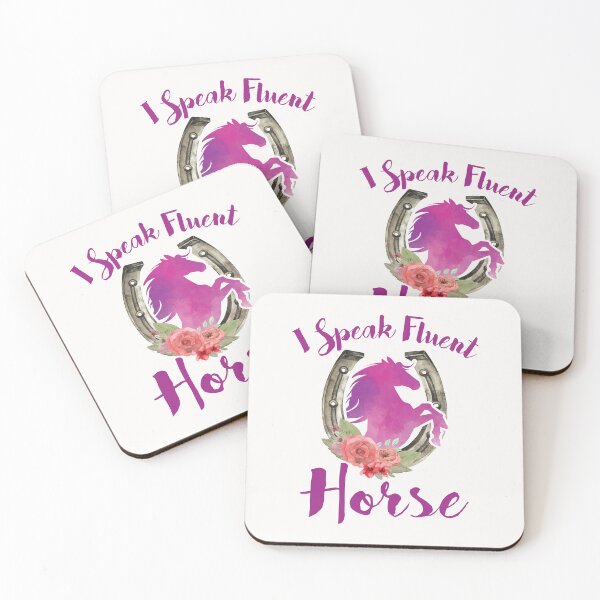 Item preview, Cute Equestrian Trainer Horseback Rider I Speak Fluent Horse designed and sold by jaygo.
