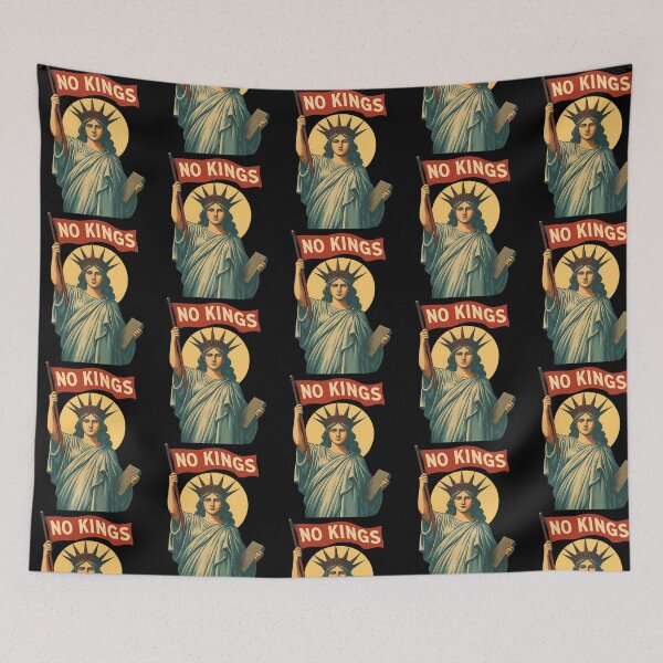 Item preview, No Kings Protest Art Vintage designed and sold by AsleyAbbate.