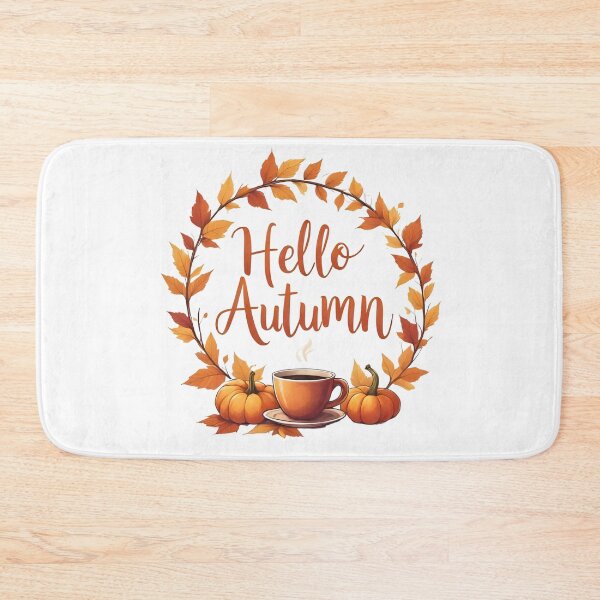 Item preview, Hello Autumn – Cozy Fall Aesthetic Design designed and sold by Pixel--Threads.