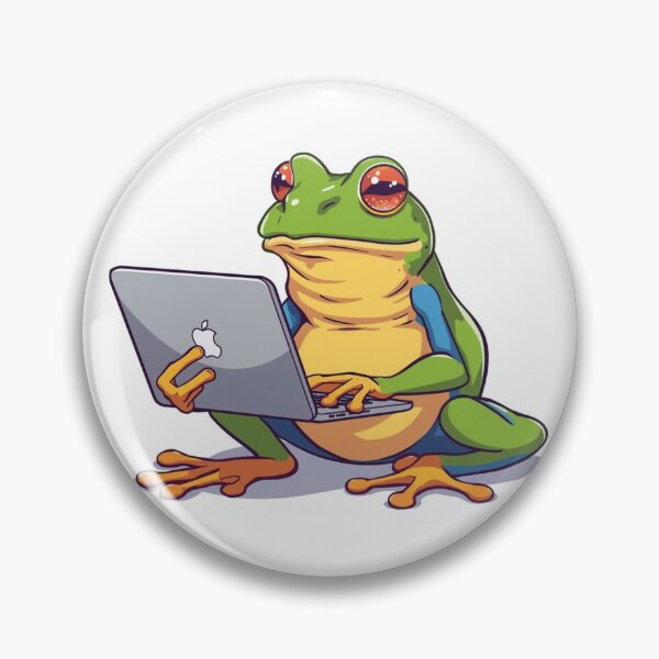 Item preview, Tech‑Savvy Frog designed and sold by Chill Doodles.