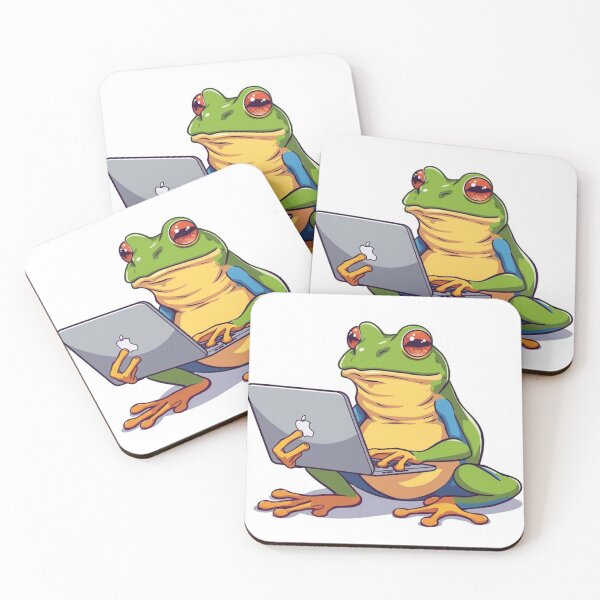 Item preview, Tech‑Savvy Frog designed and sold by Chill Doodles.