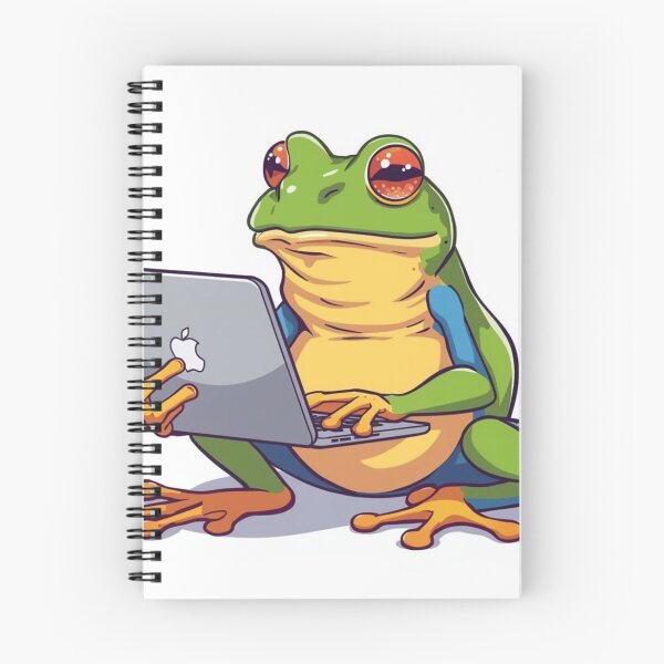 Item preview, Tech‑Savvy Frog designed and sold by Chill Doodles.