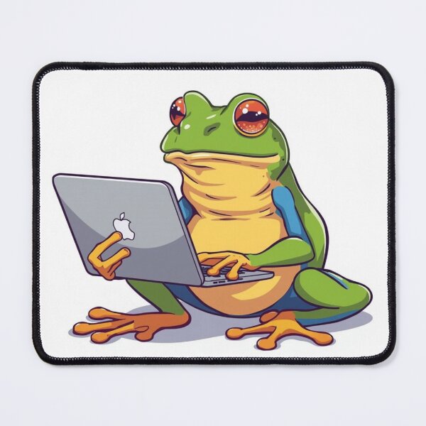 Item preview, Tech‑Savvy Frog designed and sold by Chill Doodles.