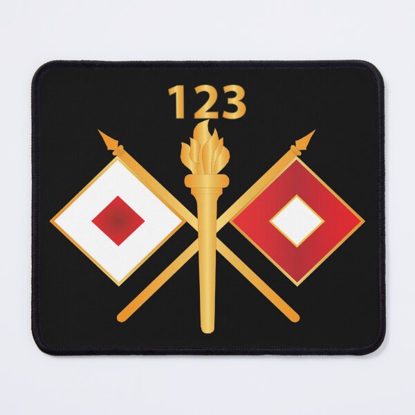 Item preview, Army - 123rd Signal Battalion Branch with BN Number wo Txt X 300 designed and sold by Military Insignia Products.